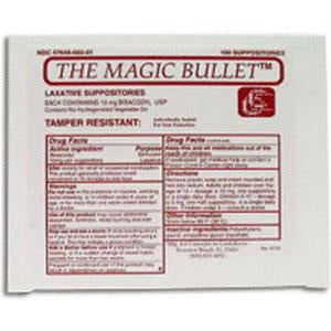 The Magic Bullet Laxative Suppository