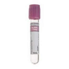 BD Vacutainer® Plus Plastic Blood Collection Tubes With Spray Coated K2 EDTA, 13 x 75mm, Draw Volume 4mL