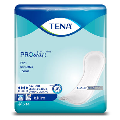 Incontinence Liner TENA ProSkin Day Light 13 Inch Length Moderate Absorbency Dry-Fast Core™ One Size Fits Most