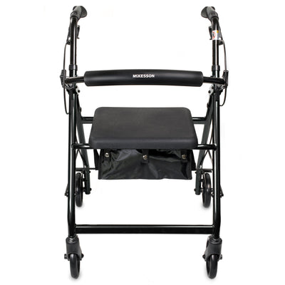 4 Wheel Rollator Adjustable Height / Folding Aluminum Frame