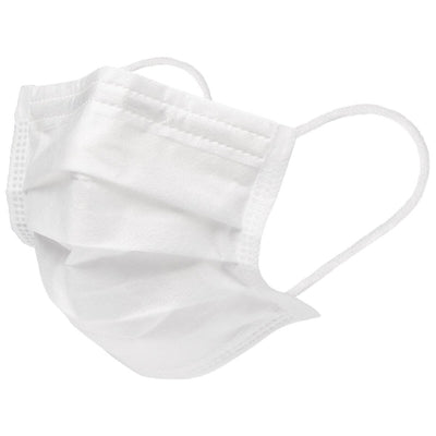 Procedure Mask Curad Pleated Earloops Child Size White NonSterile Not Rated Pediatric