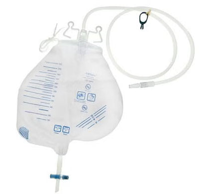 Amsino AMSure® Urinary Drainage Bag 2000mL, Pear Shape, Anti-Reflux Device