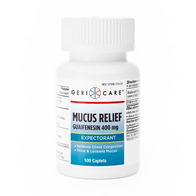 Cold and Cough Relief Geri-Care 400 mg Strength Tablet 100 per Bottle