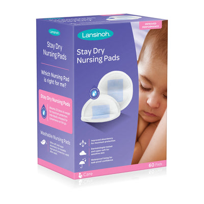 Nursing Pad Lansinoh® Stay Dry One Size Fits Most 3 Layer Fabric Disposable