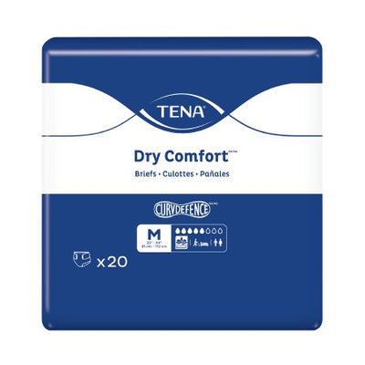 Unisex Adult Incontinence Brief TENA Dry Comfort™ Medium Disposable Moderate Absorbency
