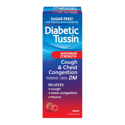 Cough Suppressant / Expectorant Diabetic Tussin® DM Maximum Strength 20 mg - 400 mg Strength Liquid 4 oz.