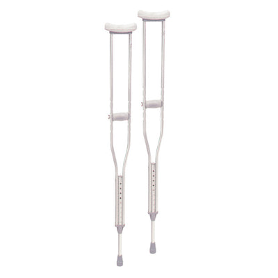 Drive Medical Walking Crutches with Underarm Pad and Handgrip - Pair