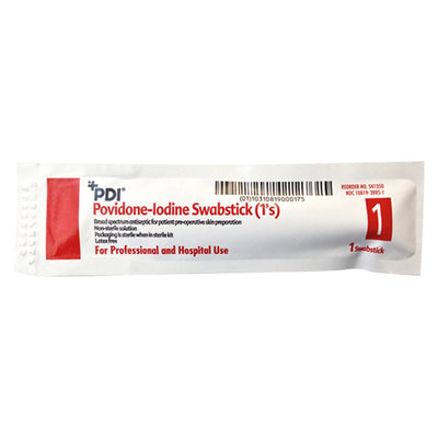 PDI 10% USP Povidone Iodine Prep Solution Swabsticks, 4" L