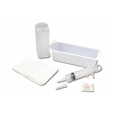 Irrigation Tray with Piston Syringe 60cc Bulb Syringe by Medline