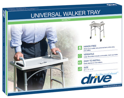 Drive Medical Universal Walker Tray with Cup Holder