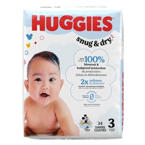 Huggies Snug & Dry Diapers, Jumbo Pack, Size 3