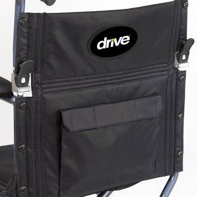 Deluxe Fly-Weight Aluminum Transport Chairs with Removable Casters by Drive Medical