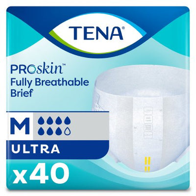 Unisex Adult Incontinence Brief TENA ProSkin Ultra Disposable Heavy Absorbency