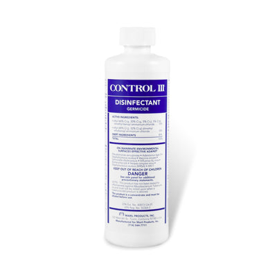 Control III Disinfectant Germicidal Solution Concentrated, 16 Oz Bottle