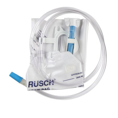 Teleflex Medical Inc Economy Urinary Drainage Bag with Anti-reflux Valve 2000mL by Rusch