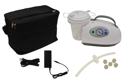 Portable Suction Machine with DC Rechargeable Battery by Roscoe Medical