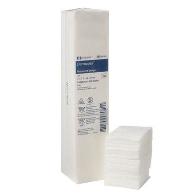 Dermacea Gauze Sponges 4 Ply, 2" x 2", 100% Cotton - Box of 200 by Covidien/Kendall