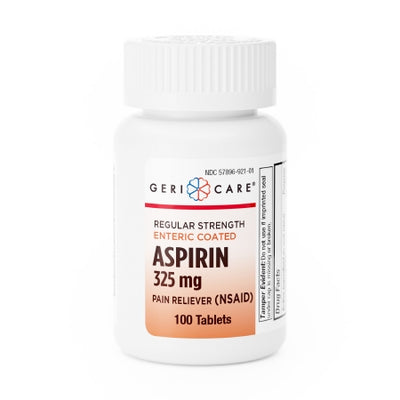 GeriCare Enteric Coated Aspirin, 325 mg Strength