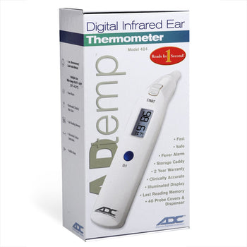 Adtemp Tympanic IR Ear Thermometer, Dual Scale by American Diagnostics