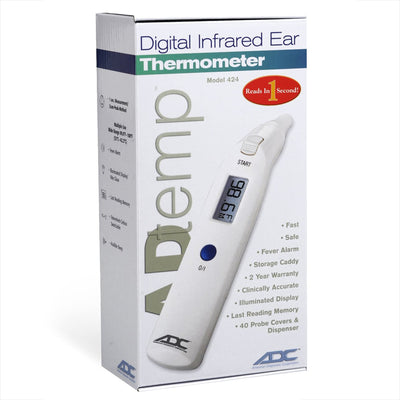 Adtemp Tympanic IR Ear Thermometer, Dual Scale by American Diagnostics