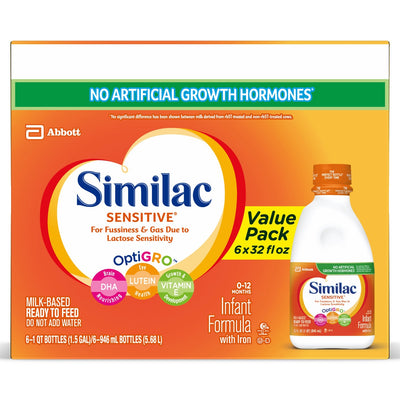 Infant Formula Similac Sensitive® Unflavored Iron Lactose Sensitivity