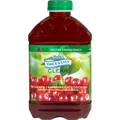 Thickened Beverage Thick & Easy 46 oz. Bottle Cranberry Juice Cocktail Flavor