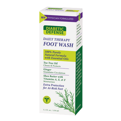 Foot Wash Diabetic Defense Liquid Bottle Scented
