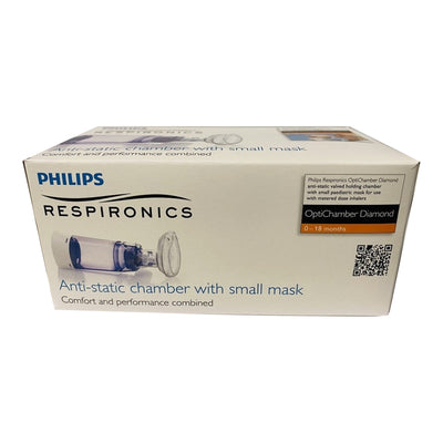 Respironics OptiChamber® Diamond Valved Holding Chamber with Mask Small