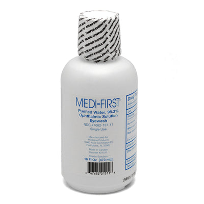 Eyewash Solution Medi-First® Buffered Isotonic Solution 16 oz. Squeeze Bottle