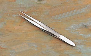 Splinter Forceps ADC® 3-1/2 Inch Length Floor / Office Grade Stainless Steel