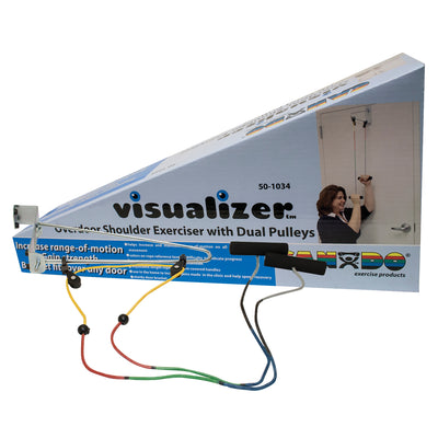 Shoulder Exerciser CanDo® Overdoor Shoulder Pulley / Visualizer Color System Yellow / Red / Green / Blue / Black Varied Resistance