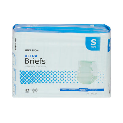 Unisex Adult Incontinence Brief McKesson Ultra Disposable Heavy Absorbency