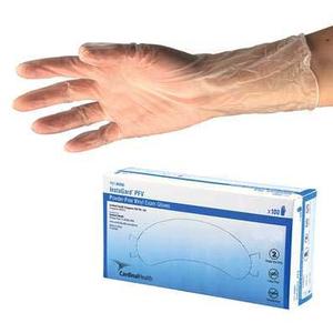 InstaGard Synthetic Vinyl Examination Gloves Large by Cardinal Health - Box of 150