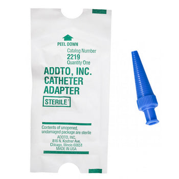 Addto Inc Catheter/Syringe Adapter 11/32 inch L, 1/8 inch to 3/8 inch O D