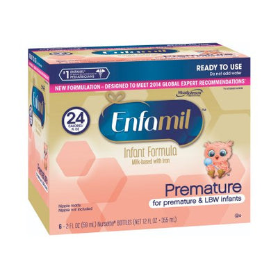 Infant Formula Enfamil® Premature 24 Cal Unflavored 2 oz. Nursette Bottle Liquid Milk-Based Premature