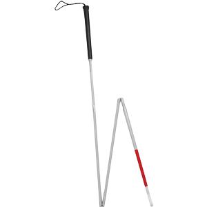 Folding Blind Cane with Wrist Strap 59" by Alex Orthopedic