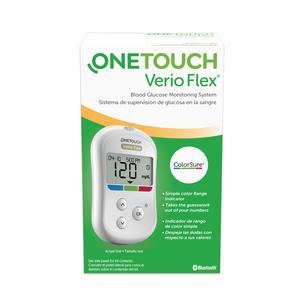Blood Glucose Meter OneTouch Verio Flex® 5 Second Results Stores up to 500 Results No Coding Required