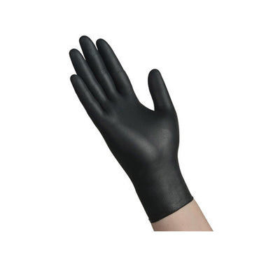 Black Nitrile Exam Gloves, Powder-Free, Fully Textured