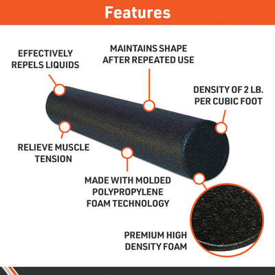 BodySport High Density Foam Rollers