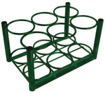 M6 Cylinder Rack, 6 cyl. Capacity by Roscoe Medical