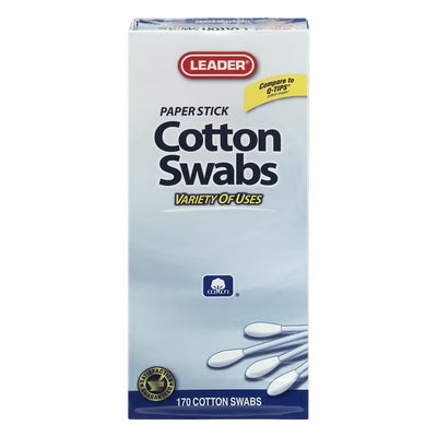 Leader Cotton Swabs, 170 ct
