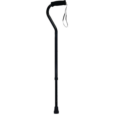 Offset Cane with Strap (Black),