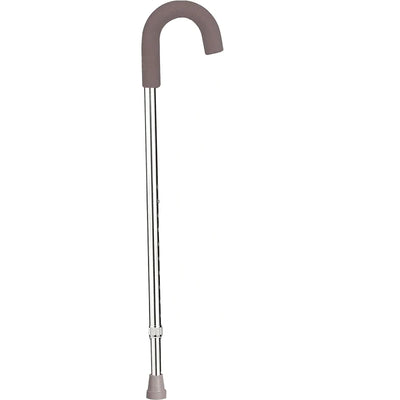 Round Hand Cane Silver