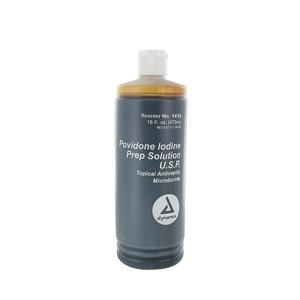 Povidone Iodine Prep Solution 16 oz Bottle by Dynarex