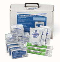 LifeSecure 10-PERSON Extended Support Evacuation and Shelter-In-Place Emergency Kit