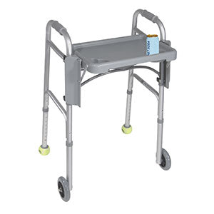 Drive Medical Folding Walker Tray with Cup Holders