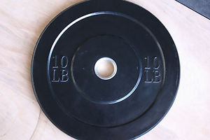 10LB Olympic 2" Solid Bumper Plate With Steel Insert