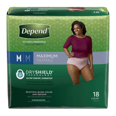 Depend FIT-FLEX Incontinence Underwear for Women by Kimberly Clark