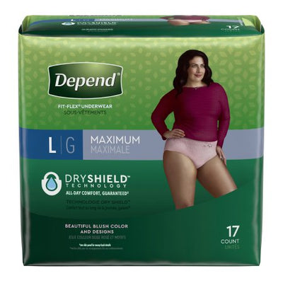 Depend FIT-FLEX Incontinence Underwear for Women by Kimberly Clark