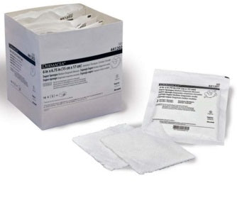 Dermacea Sponge Dressing 100% Cotton 6 X 6-3/4 Inch Square by Covidien - Package of 10